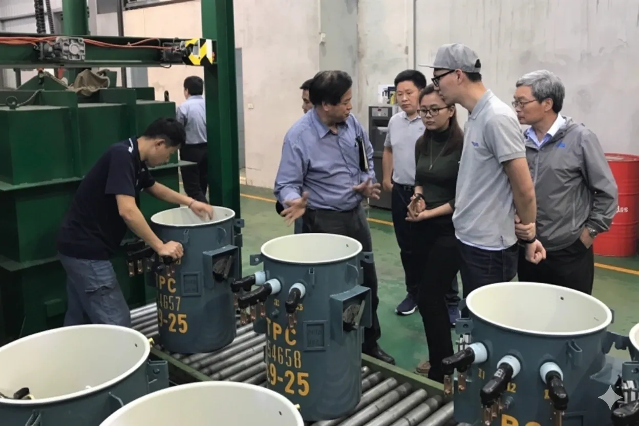 連距電機與 Meralco 進行變壓器技術測試活動